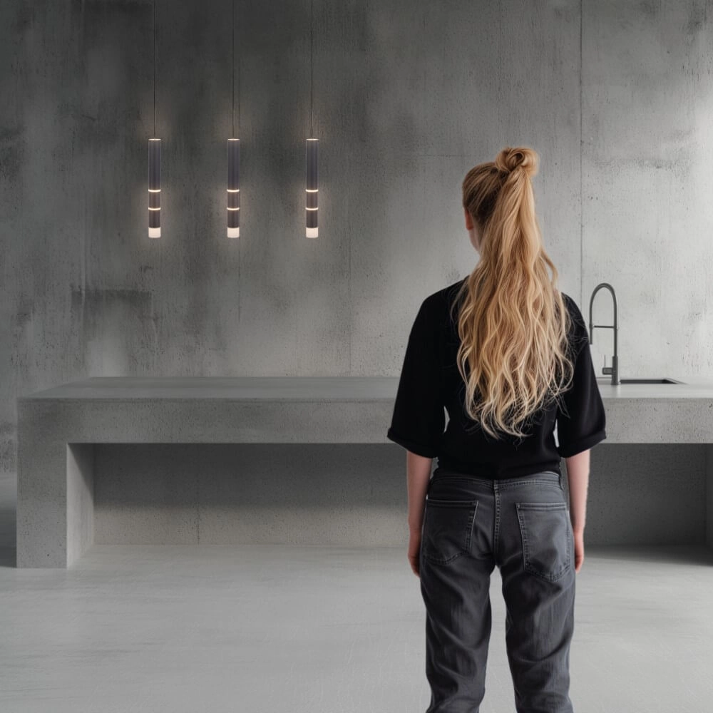 Lampe suspendue noire Pure Vega 3 lumières Paul Neuhaus 4012248357576