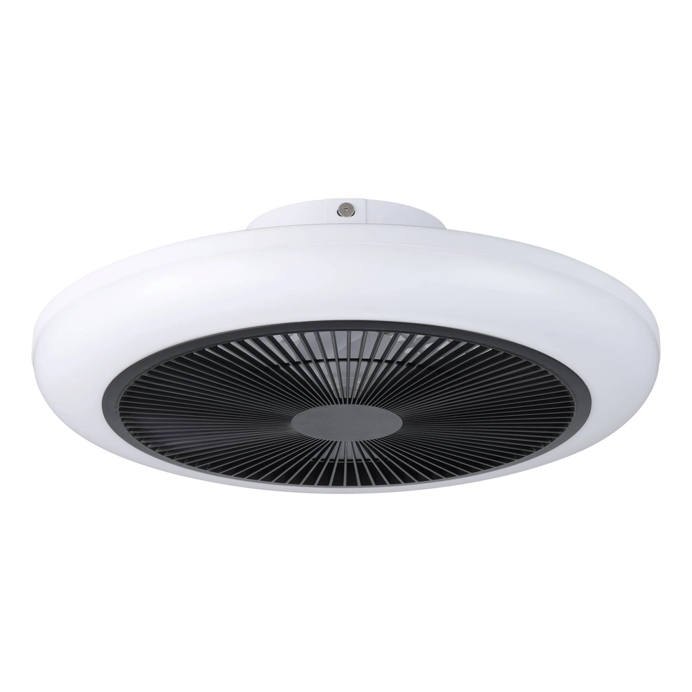 Ventilateur de plafond Sayulita blanc avec noir Ø 46cm