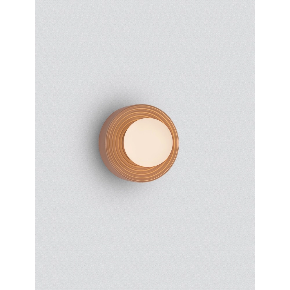 Applique murale Orbique caramel Ø 16cm Lyora 5212017483935