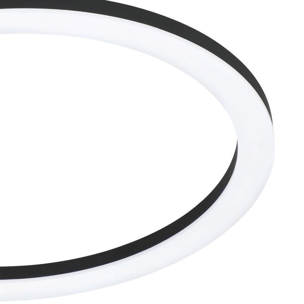 Plafonnier Zigbee Parrapos-Z 44,5x30cm noir Eglo 9008606231256