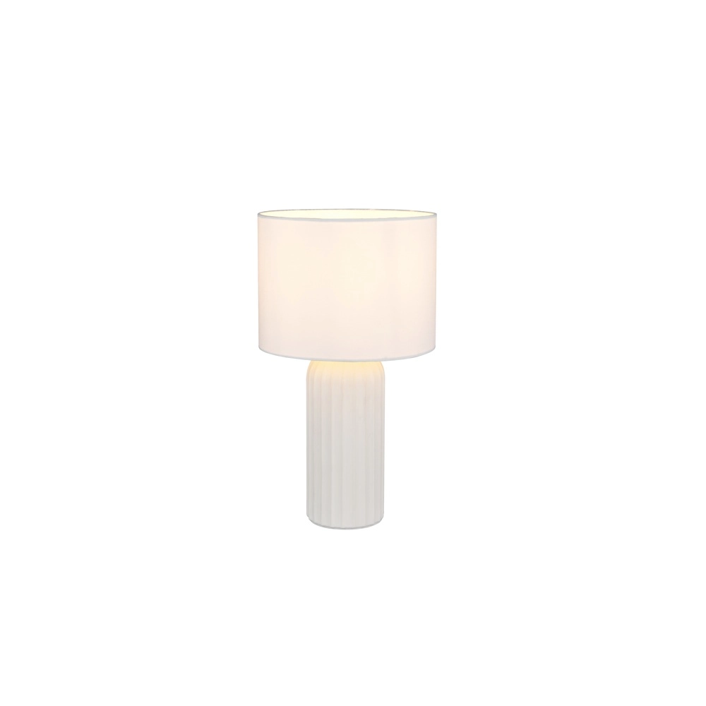 Lampe de table Blair Ø 20cm blanc Trio 4017807654387