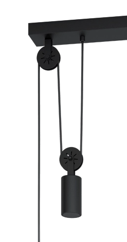 Lampe suspendue salle à manger Winkworth 1 avec poulie Eglo 9002759434366