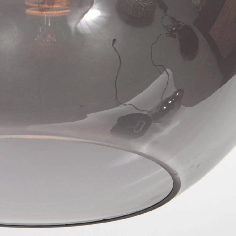 Suspension HaloSwap avec 1 boule de verre fumé Ø 30cm Steinhauer 8712746179750
