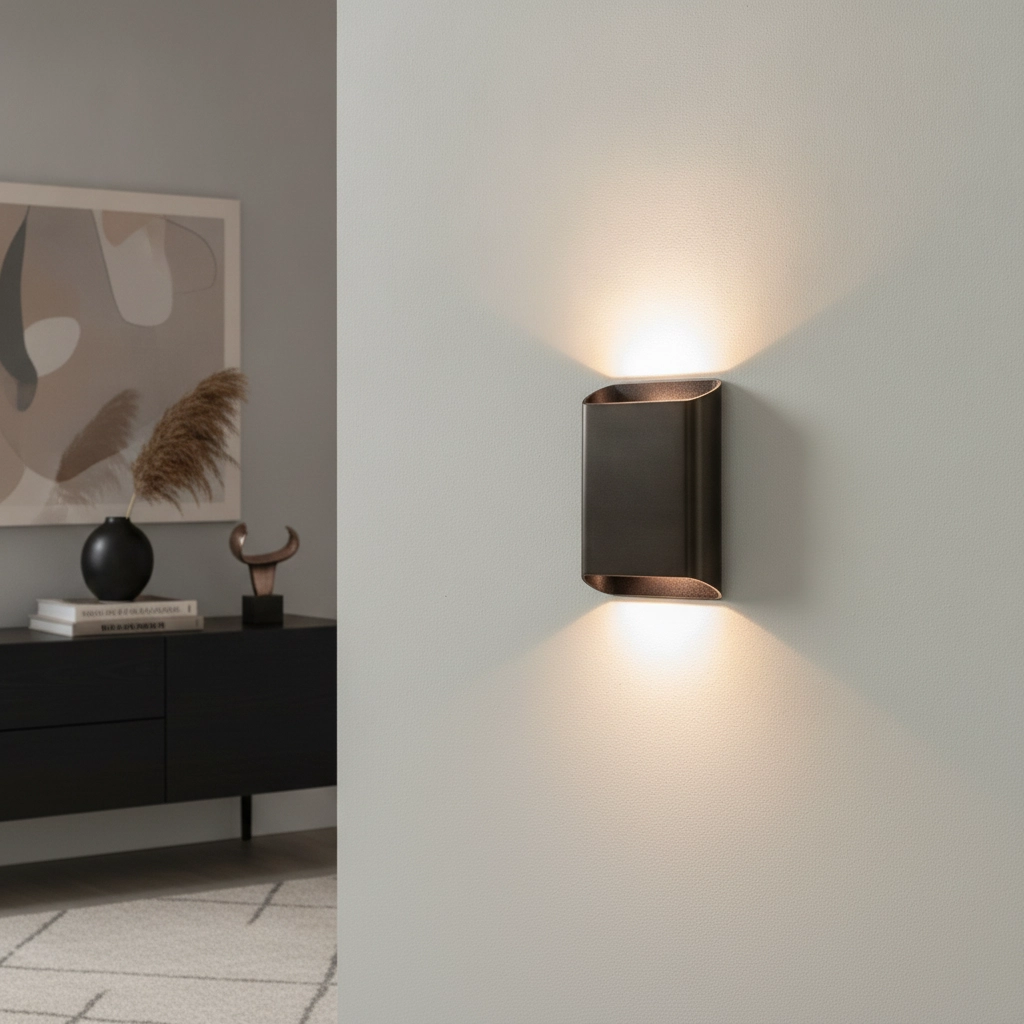 Lampe murale Diaz L Bronze foncé