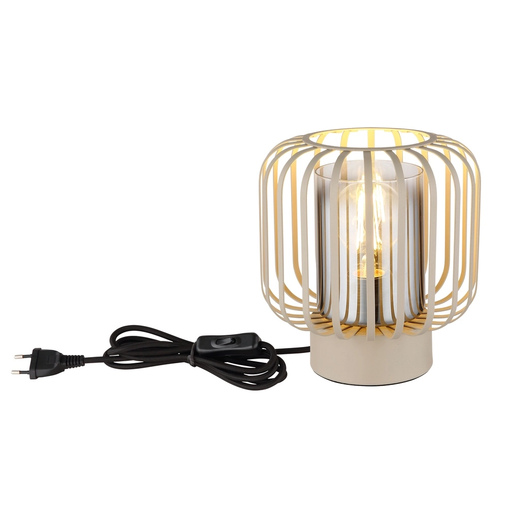 Lampe de table Alfred brun sable Ø 18cm Globo 9007371522613