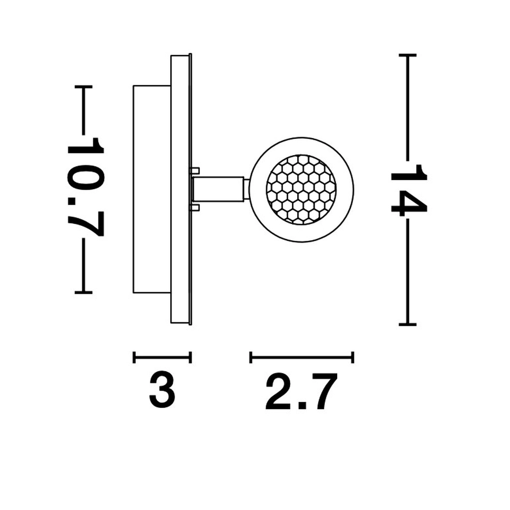 Applique murale design Penor noir Lyora 5212017424853