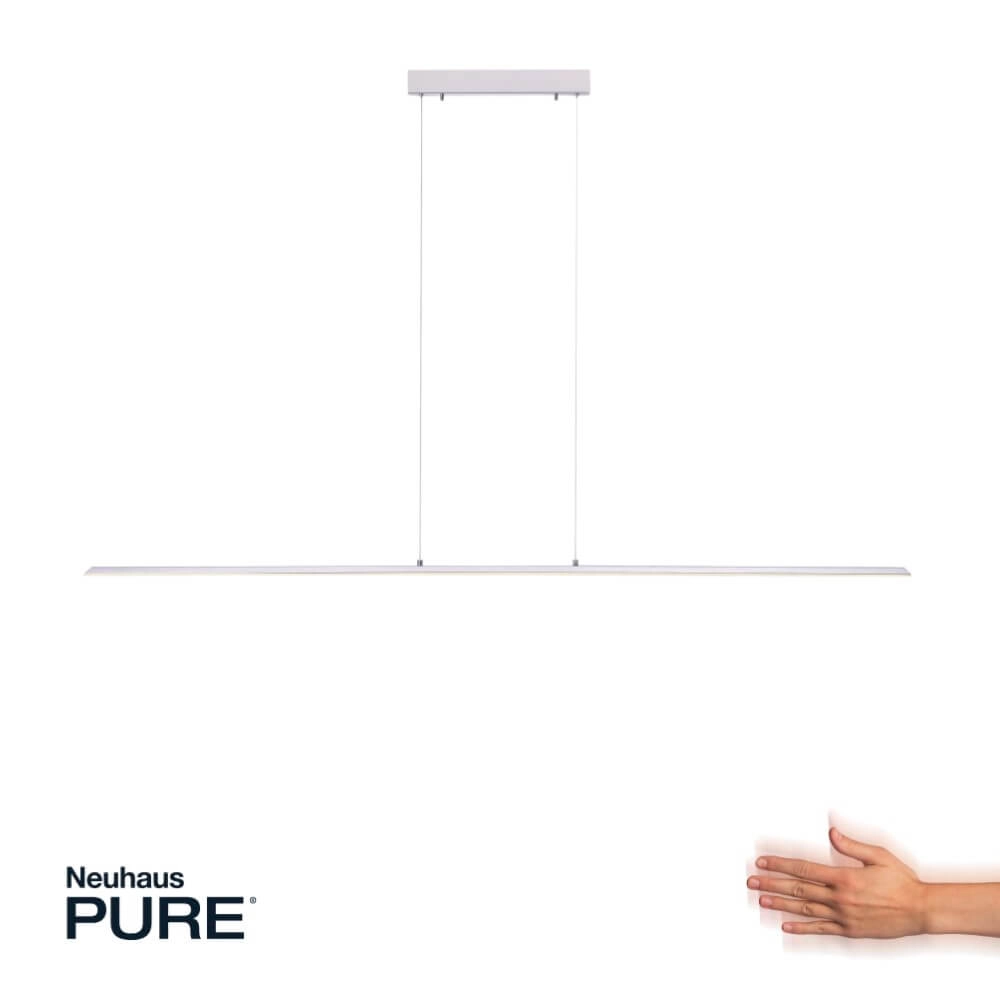 Lampe suspendue design Pure Lite 160cm en métal Paul Neuhaus 4012248344866