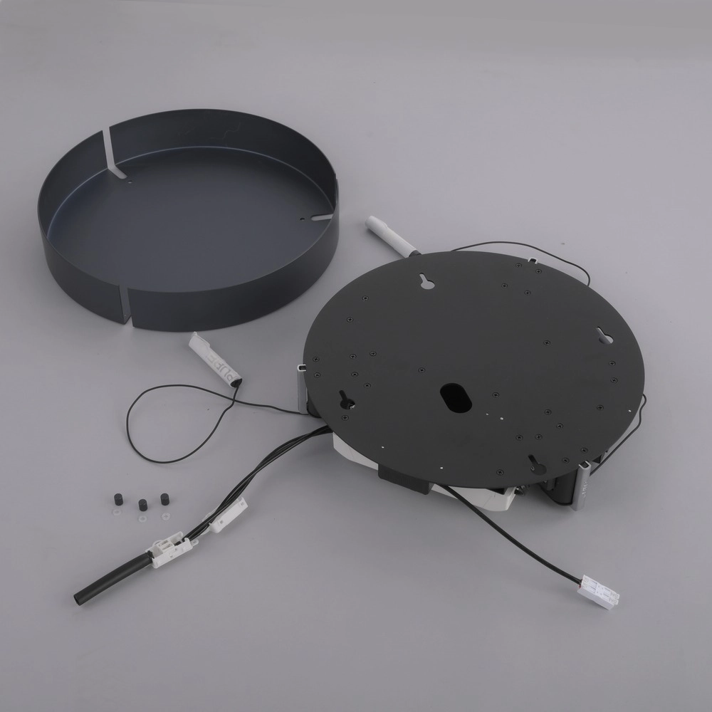 Lampe pendante Vide Pure E-Infinty Gris mystique avec verre fumé Paul Neuhaus 4012248398173