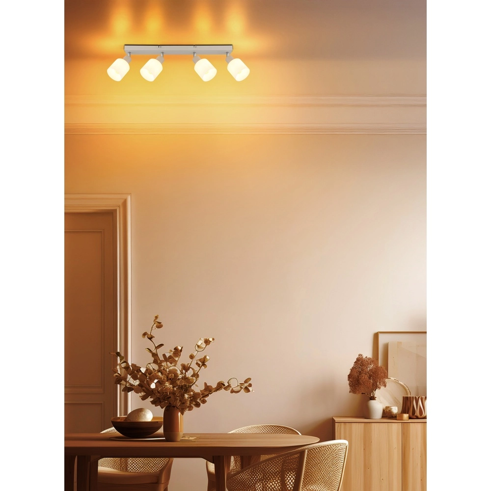 Spot de plafond 4 lumières Trent brun sable Globo 9007371566976