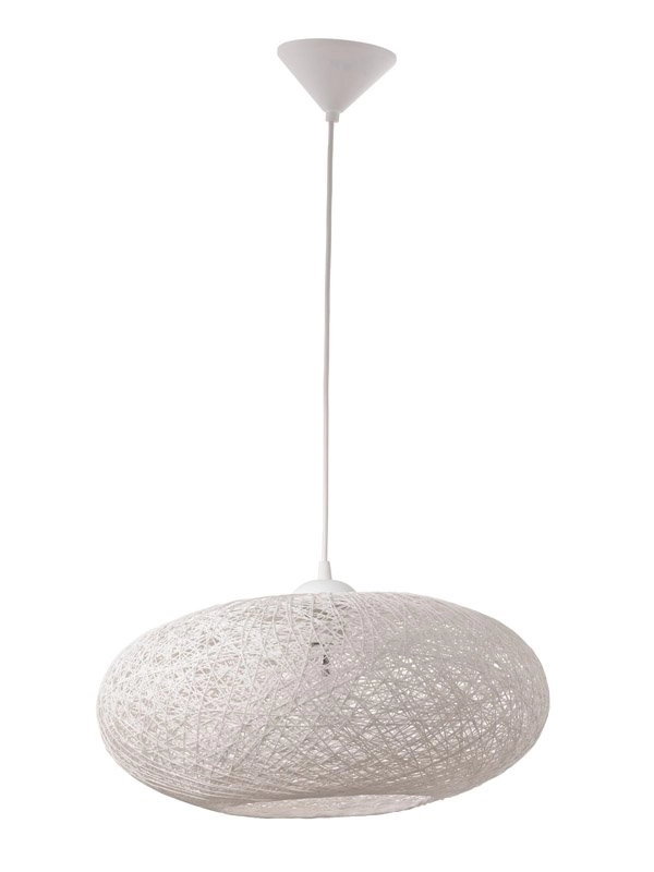 Lampe à suspension Campilo 45 cm blanc