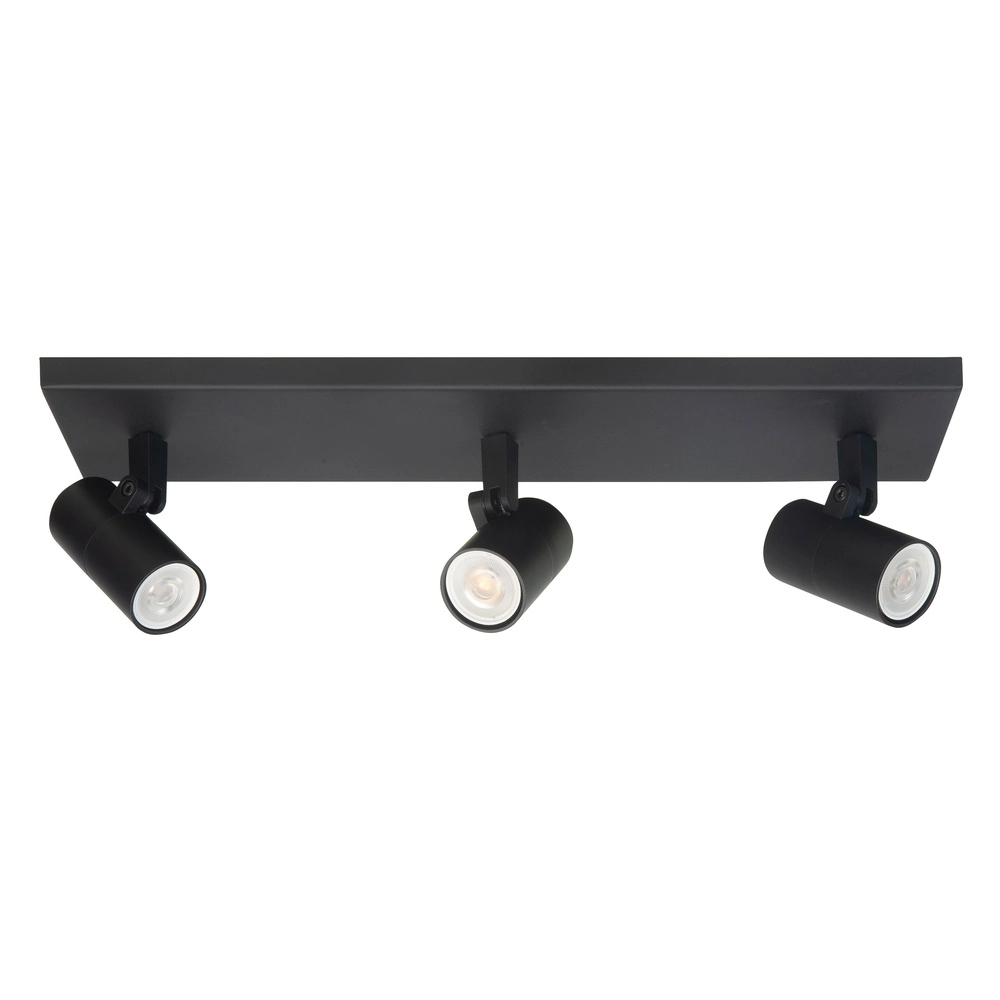 Spot apparent noir Piccolo 3 feux droits Spot apparent noir Piccolo 3 feux droits
