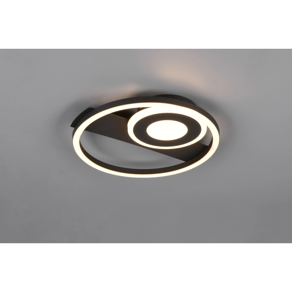 Plafonnier moderne Horus noir Trio 4017807653397
