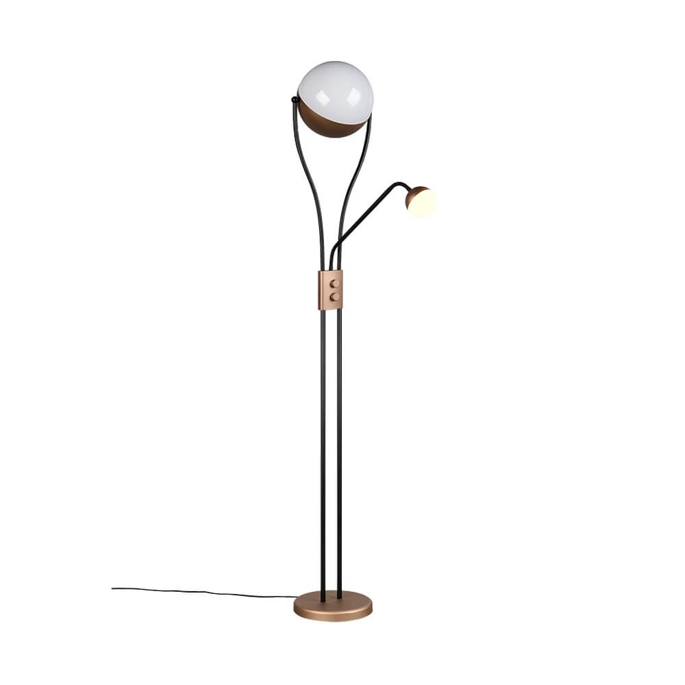 Lampe de lecture Chris Brun café 2 lumières Trio 4017807642971