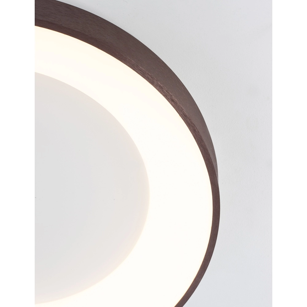 Plafonnier Rando Thin marron café Ø 60cm Lyora 5212017420121