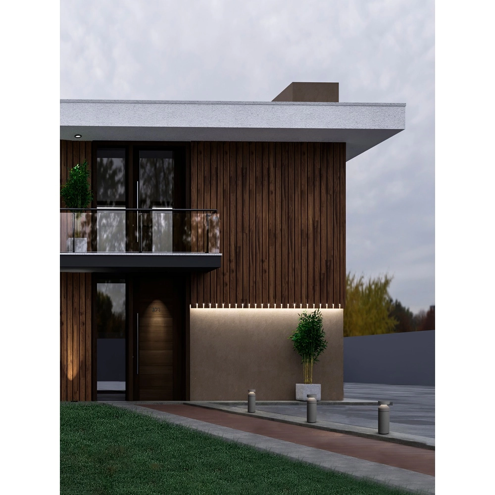 Lampe de jardin élégante Navy gris béton 54.5cm Lyora 5212017454324