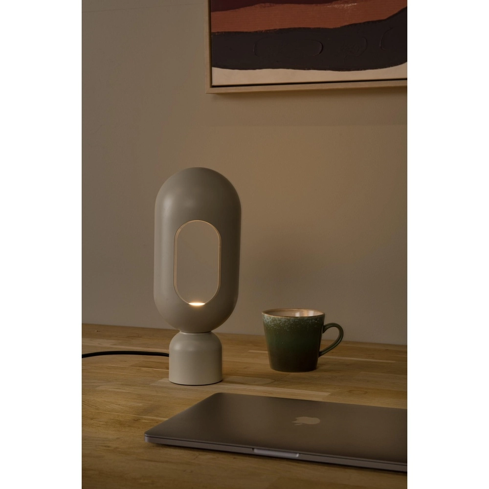 Lampe de table Barris taupe Lucide 5411212051585