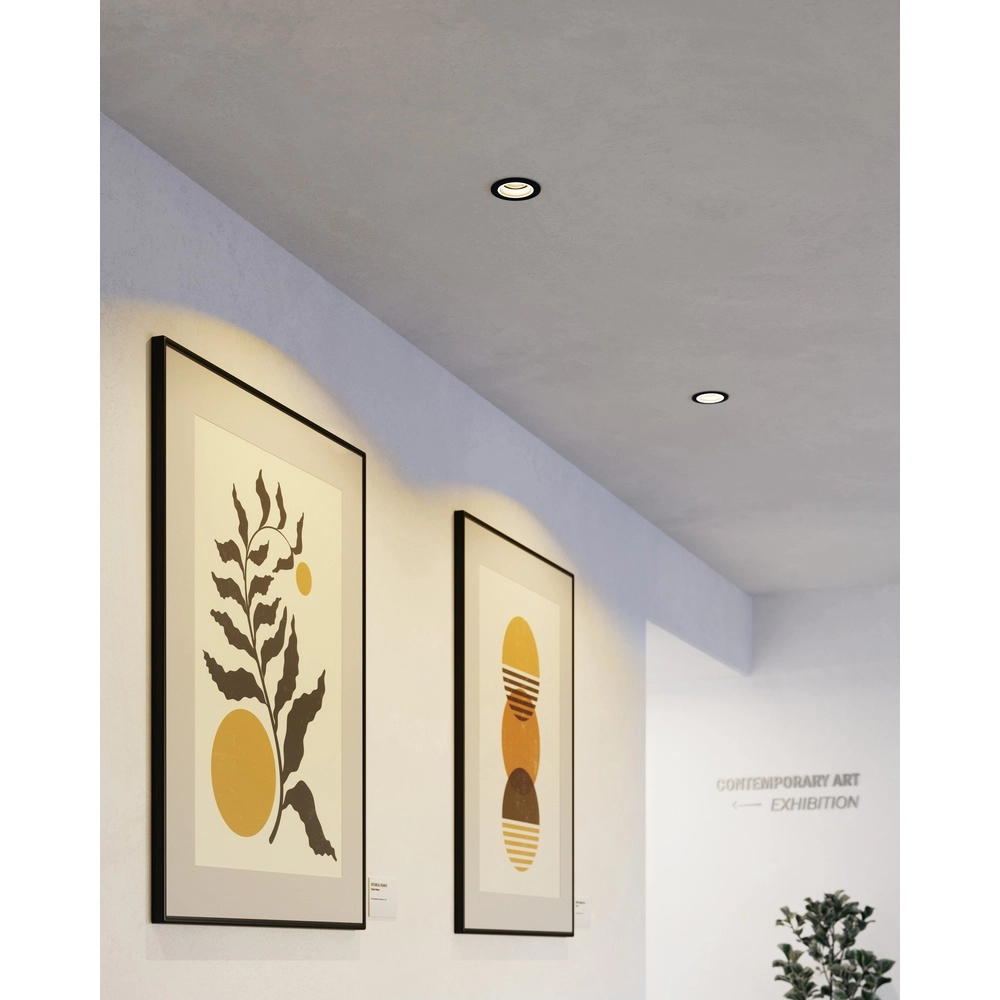 Tache en retrait Zigbee Carosso-Z Noir - rond Eglo 9008606259809