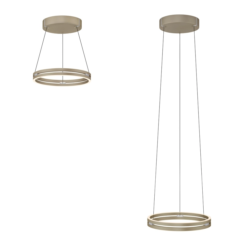 Lampe suspendue de bureau Pure E-Loop bronce - Ø 50 cm Paul Neuhaus 4012248398357