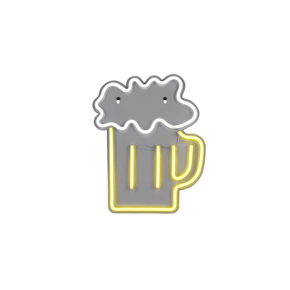 Applique murale néon Beer jaune Trio 4017807657470