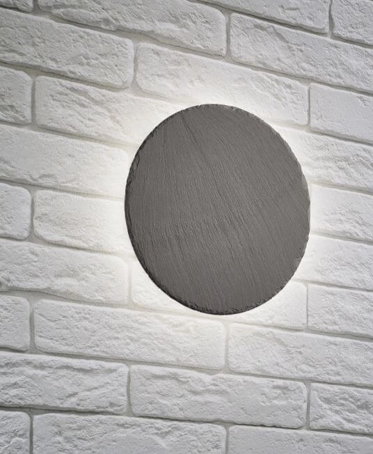 Applique en ardoise Raven Round 20cm gris ardoise Trio 4017807465921