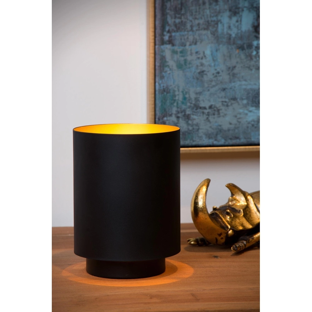 Lampe de table Suzy Ø 12cm noir Lucide 5411212451347