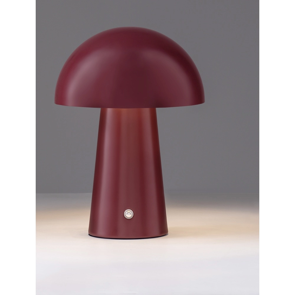 Lampe de table rechargeable Ande Rouge bordeaux Lyora 5212017472137