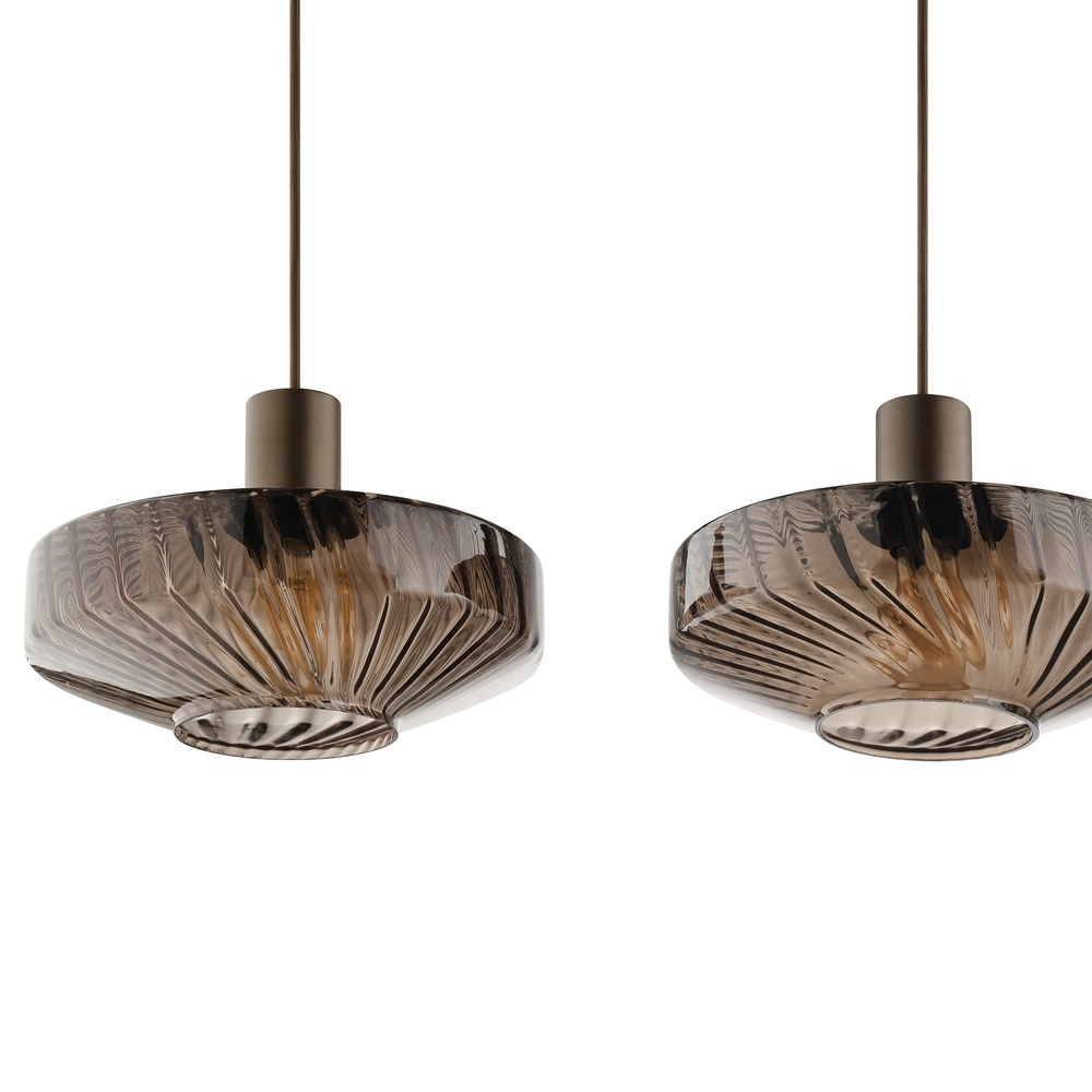 Lampe pendante unique Lyn Café Marron 4-Light Brilliant 4004353477010