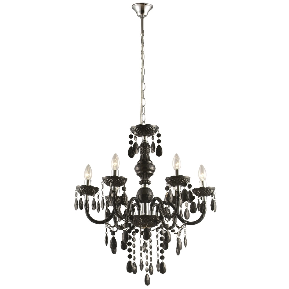 Chandelier Cuimbra I chrome noir