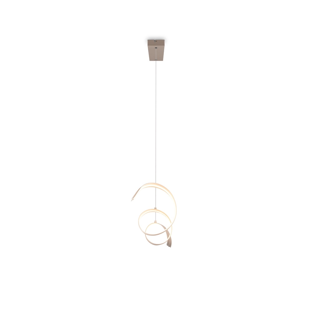 Lampe pendante moderne Tivor brun sable Trio 4017807706314