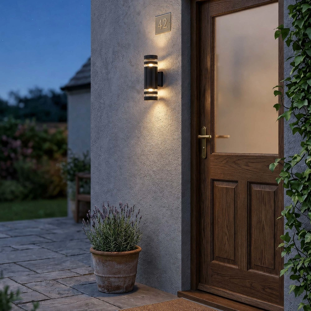 Lampe murale de conception Toluca Double noir Searchlight 5,05342E+12