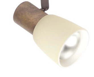 Spot de plafond classique Luca Brun cuivré à 2 lumières Brilliant 4004353036309