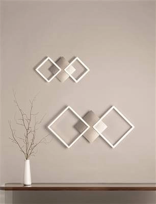 Applique design Wall Art 75cm gris Searchlight 5053423154848