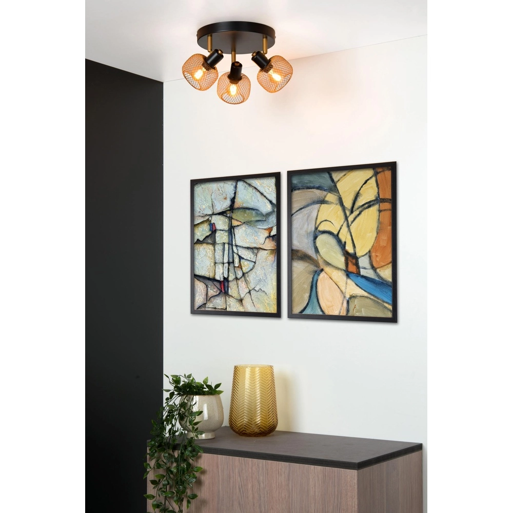 Éclairage de plafond Maren Or 3 vieux Lucide 5411212771124