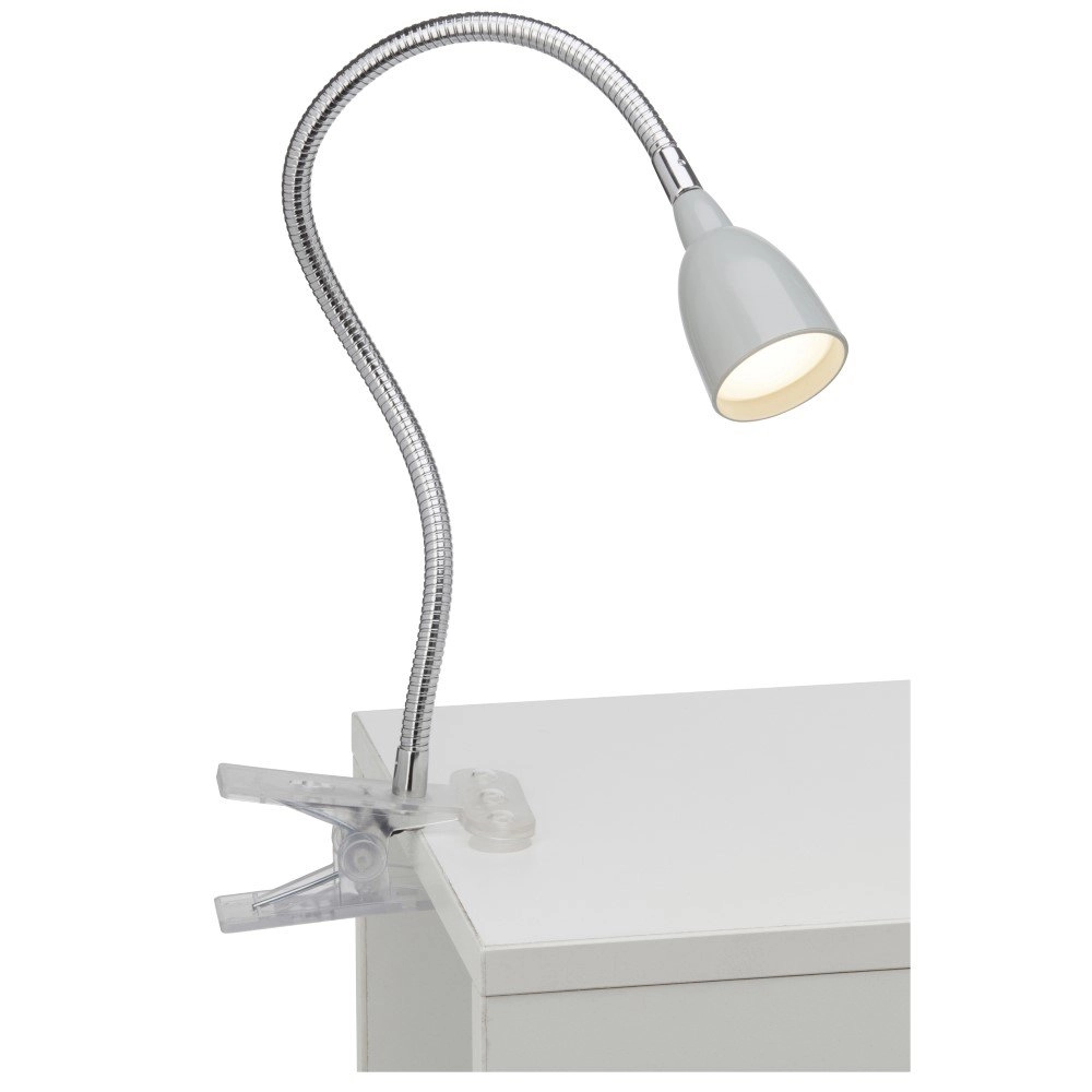 Lampe de bureau grise Anthony avec pince Lampe de bureau grise Anthony avec pince