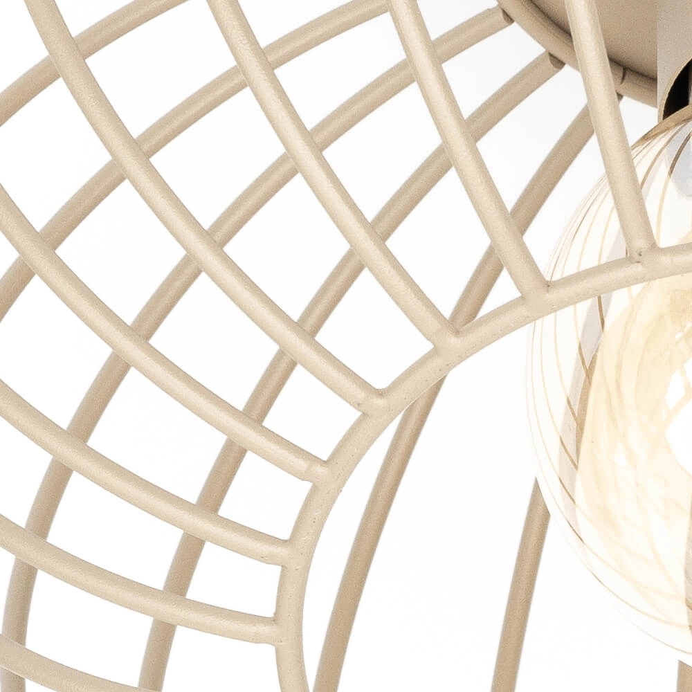Plafonnier en fil Wire Ø 30cm couleur sable ETH 8720195307556