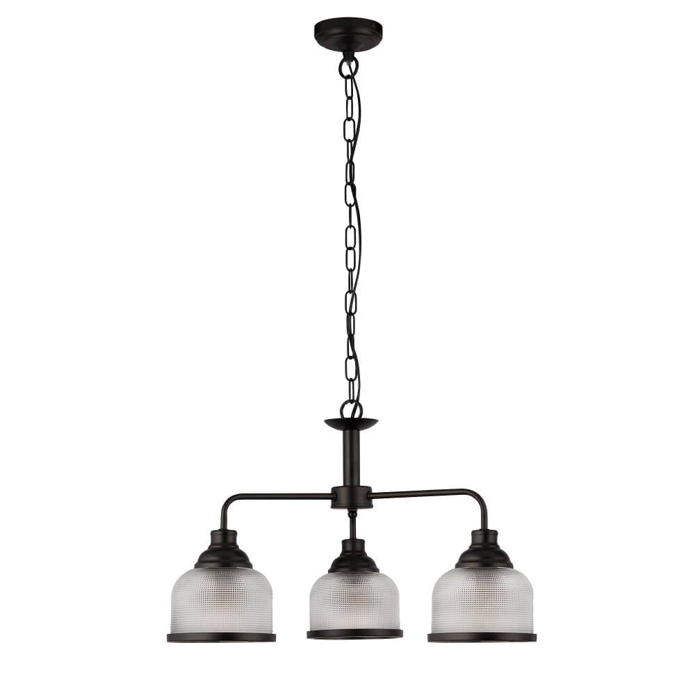 Lampe suspendue 3 lumières Highworth noir