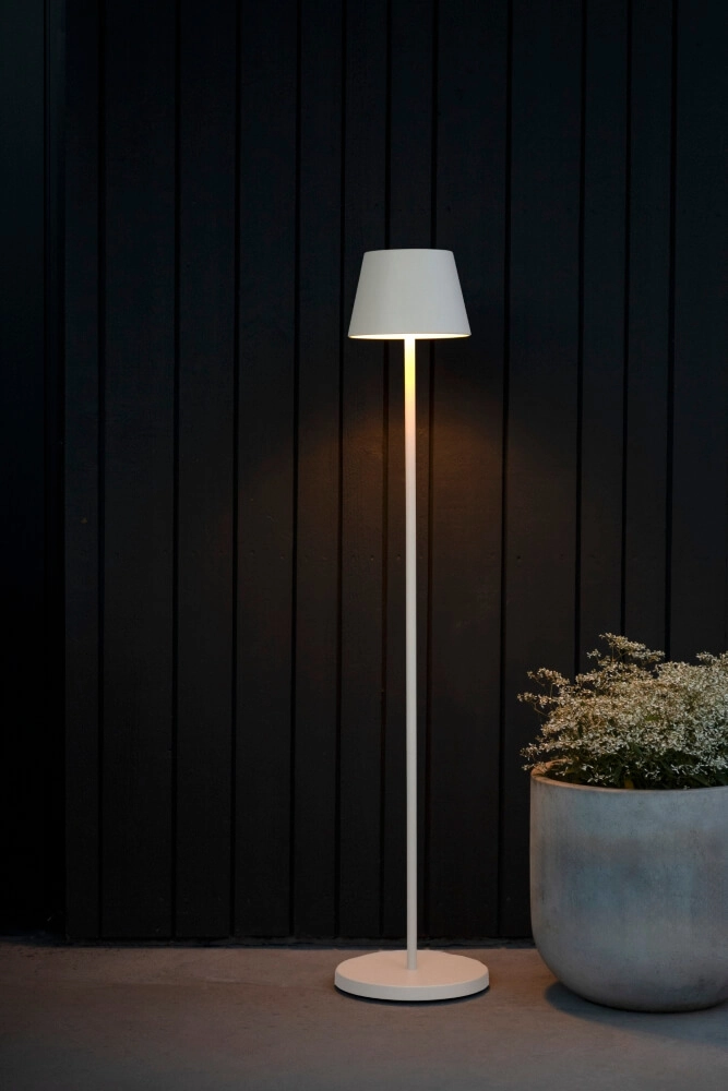 Lampadaire rechargeable Pomezia Medium blanc KonstSmide 7318307841251