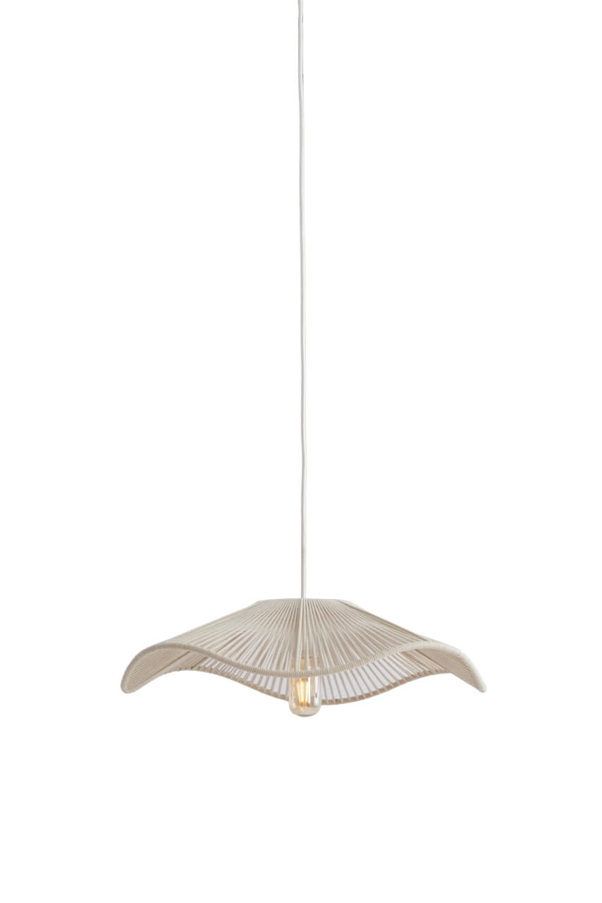 Suspension crème Rafa japandi Ø 50cm