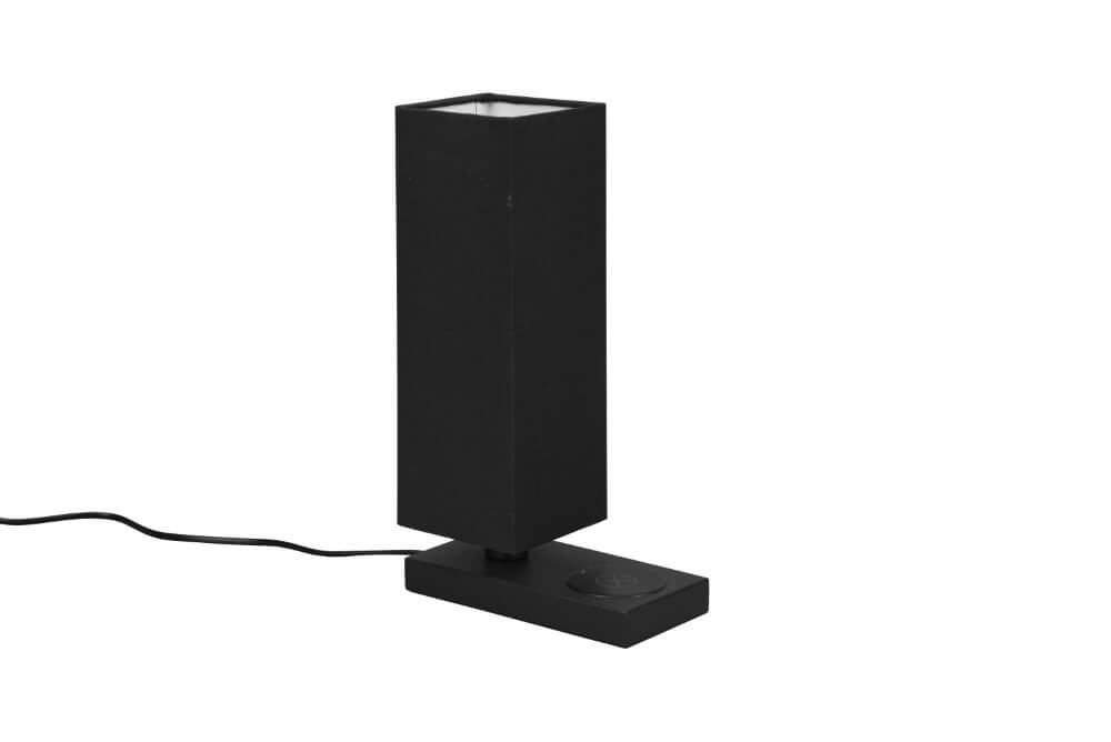 Lampe de table noire Haley avec chargeur Qi Trio 4017807540345