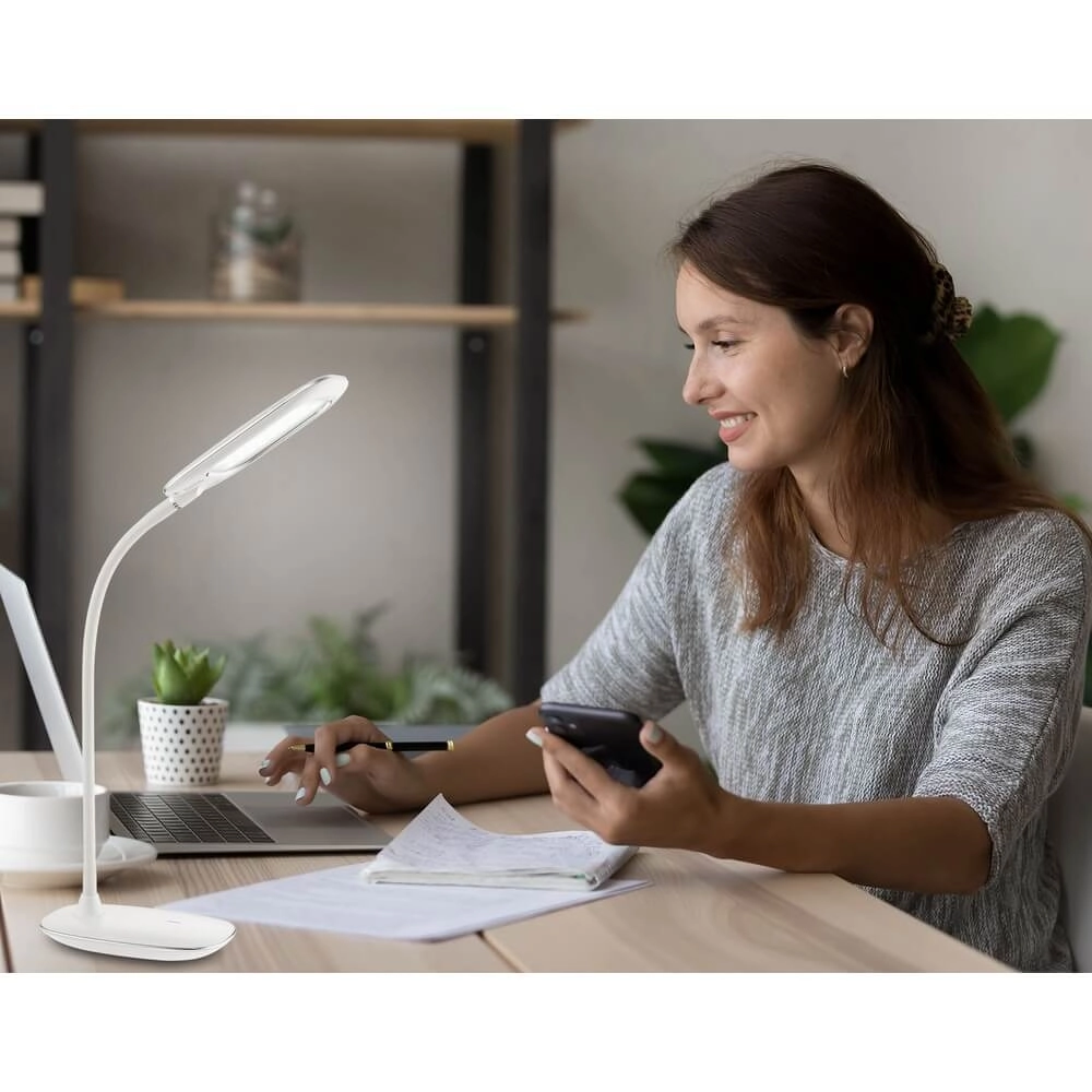 Lampe de bureau Minea I blanc Globo 9007371313785