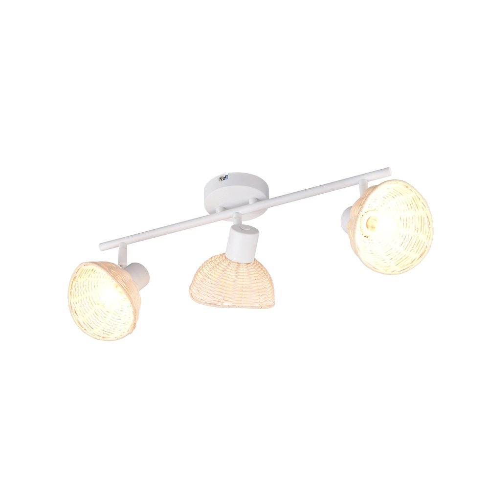 Lampe de plafond Calvi Blanc à 3 lumières Trio 4017807678079
