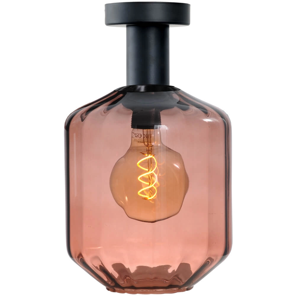 Plafonnier - Ø 19cm - Porto avec verre rouge Jagger Plafonnier - Ø 19cm - Porto avec verre rouge Jagger