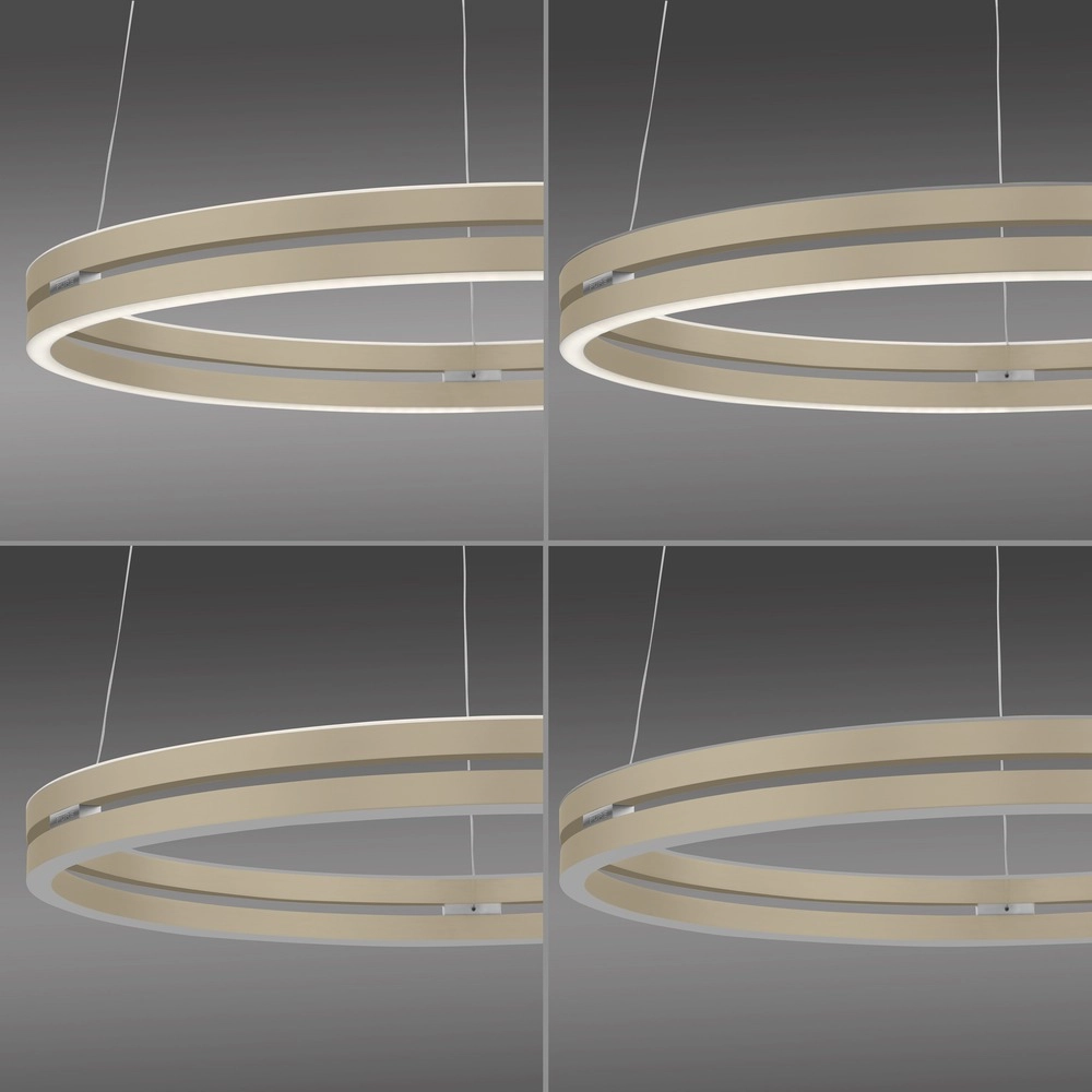 Lampe suspendue de bureau Pure E-Loop bronce - Ø 70 cm Paul Neuhaus 4012248398364