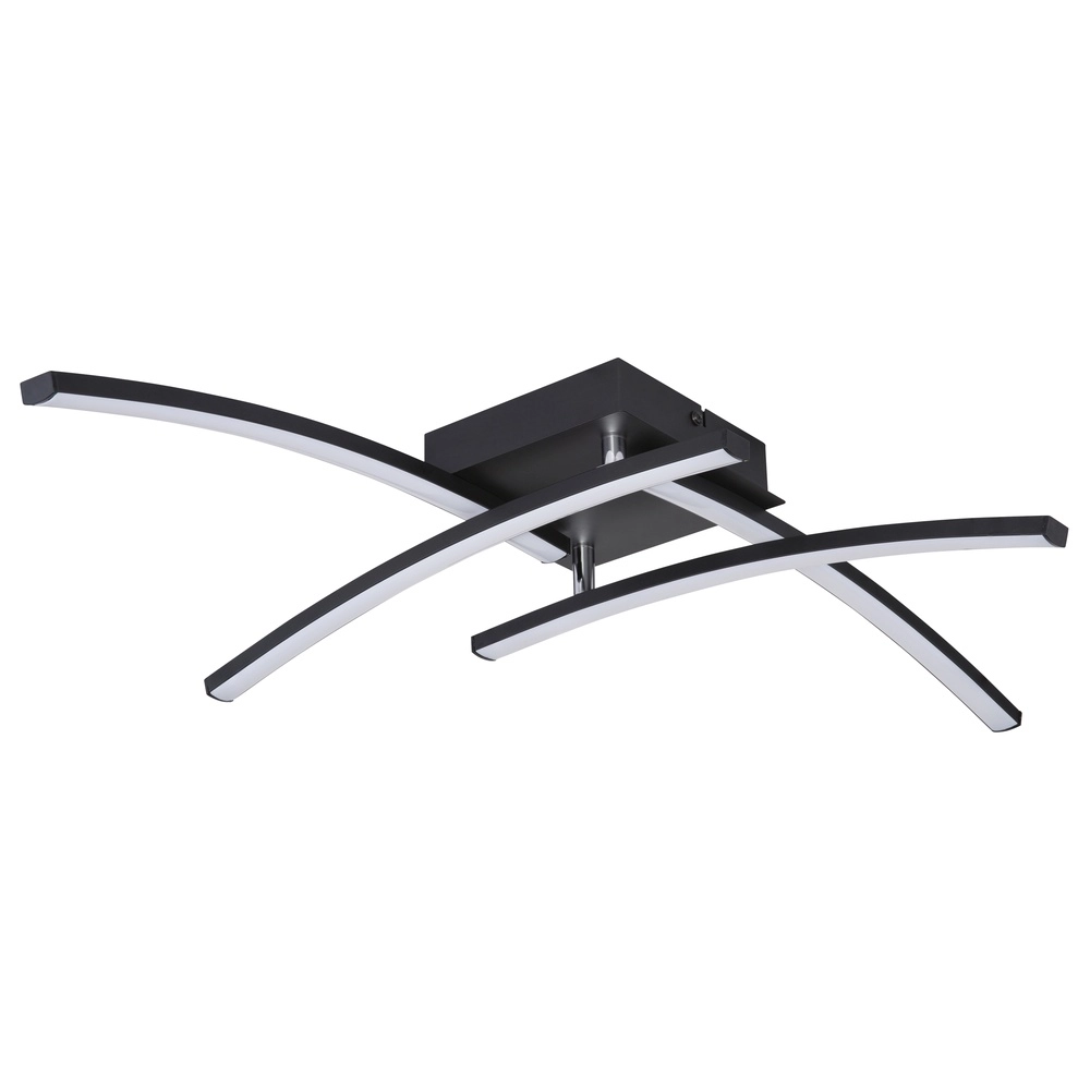 Lampe de plafond noire Tansy I Noir de conception Globo 9007371404605