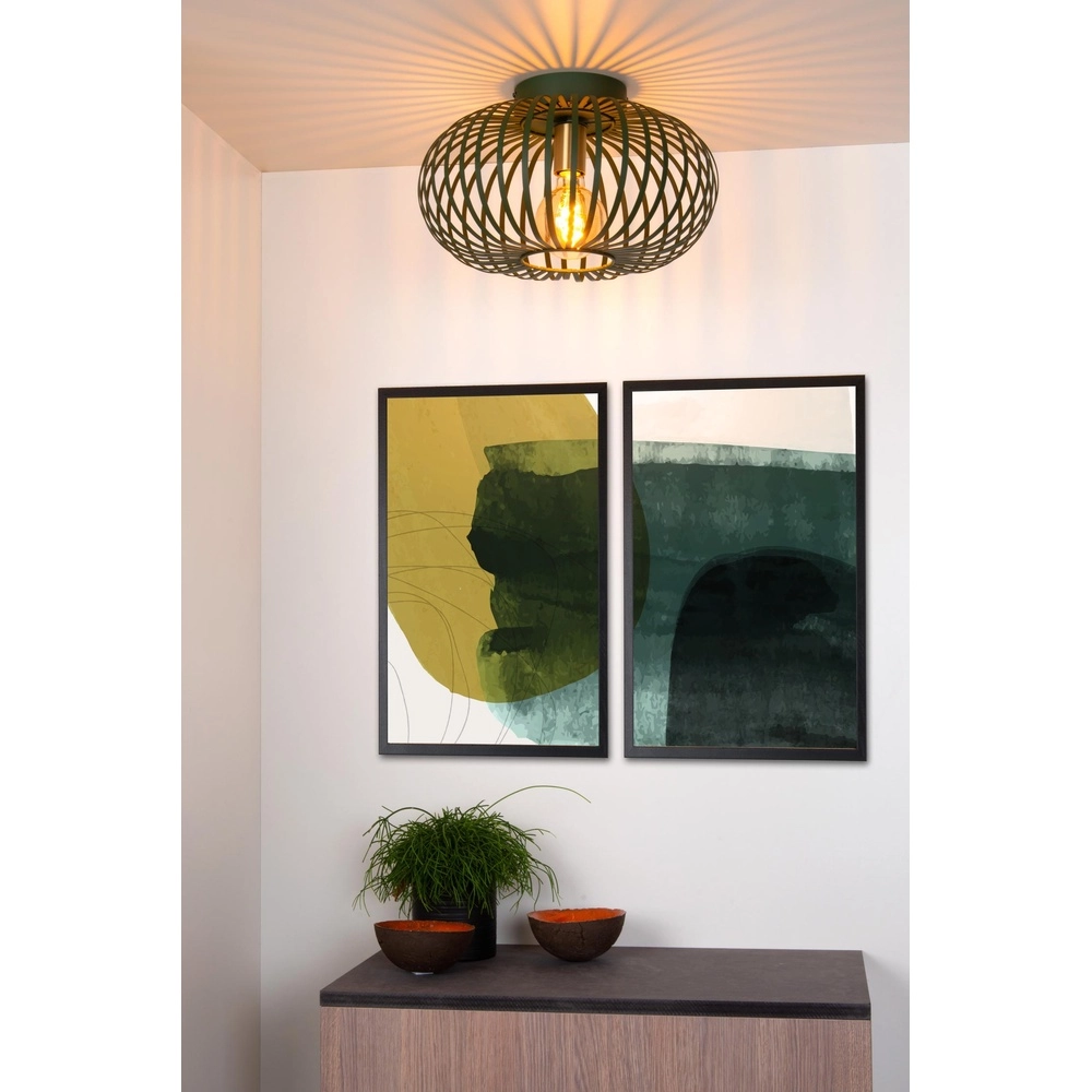 Lampe de plafond Manuela Ø 39,5cm vert Lucide 5411212782809