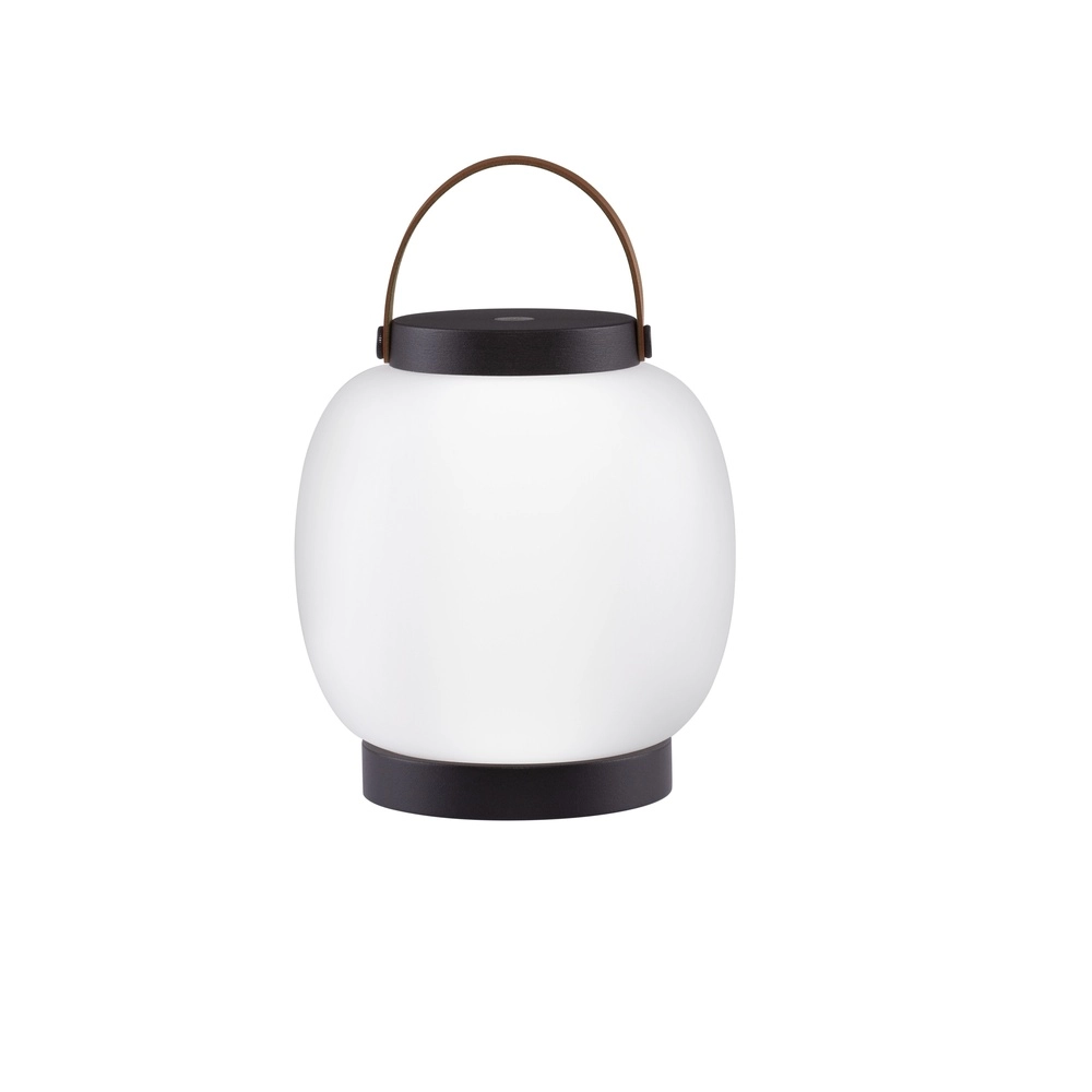 Lampe de table rechargeable Jigra anthracite avec blanc Lyora 5212017434876