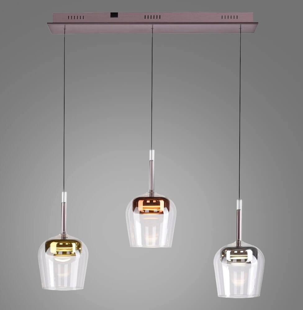 Lampe suspendue 3 lumières Q-Kon plusieurs couleurs Paul Neuhaus 4012248383896