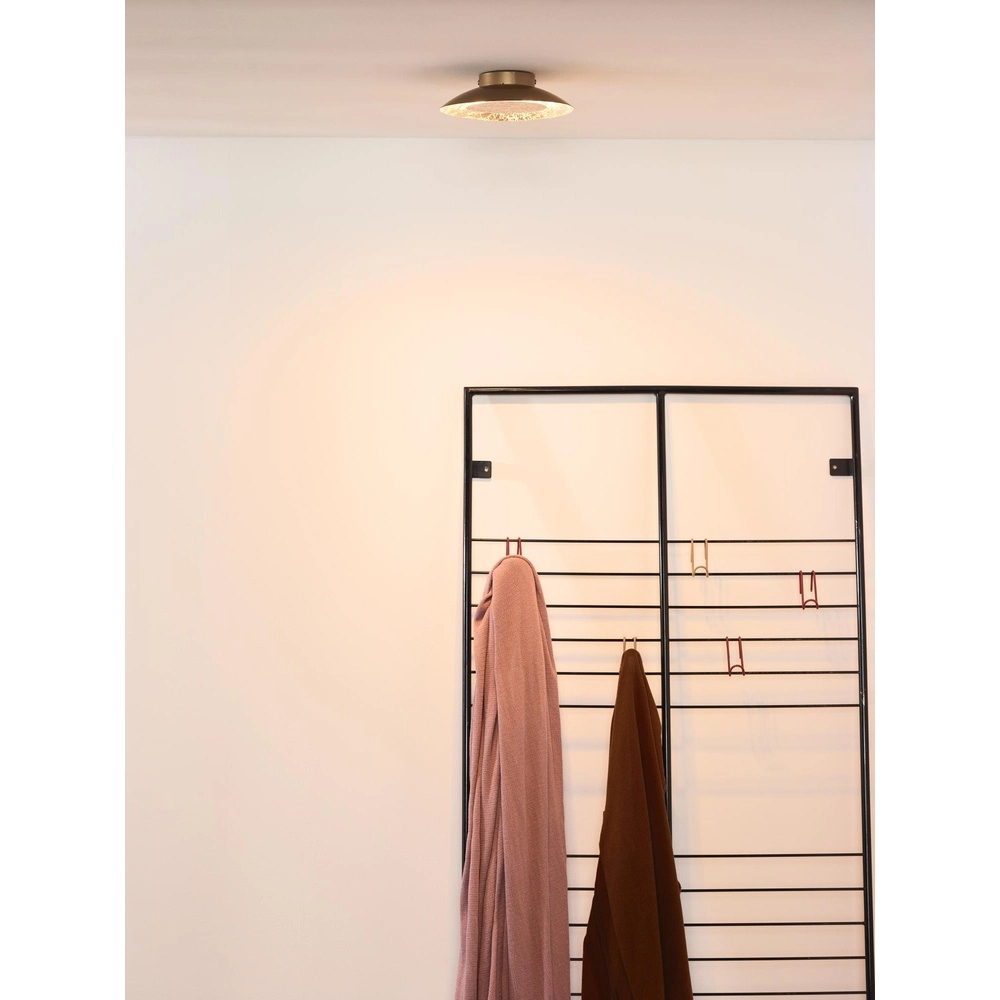 Lampe de plafond Foskal Ø 21,5 cm d’or Lucide 5411212791221