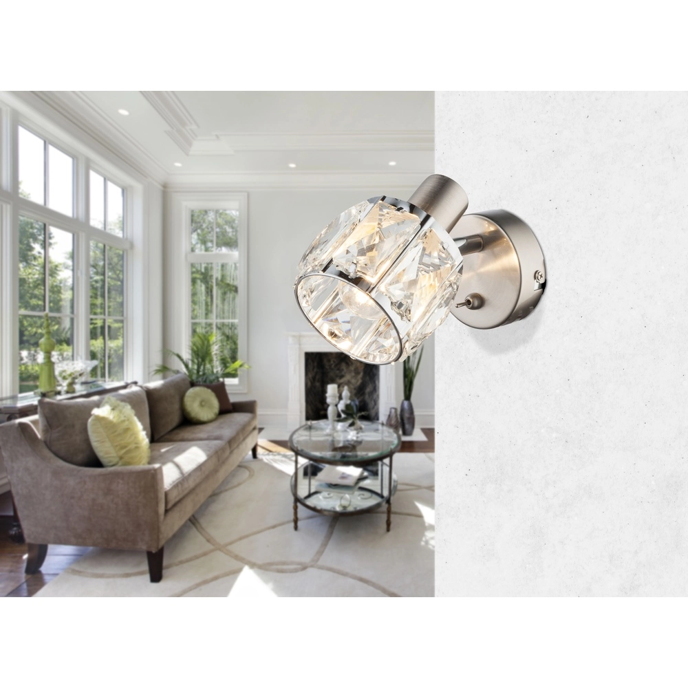 Lampe murale Kris nickel Globo 9007371357253