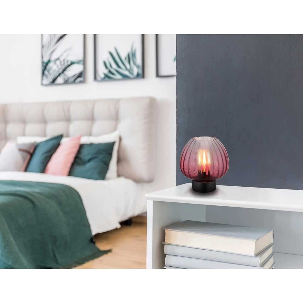 Lampe de table Solveig Verre rouge Globo 9007371475094